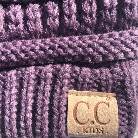 C.C Kids Violet Beanie OS NWT - Picture 3 of 5